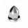 33mm X 2 3/8" Chrome Plastic Bullet Nut Covers W/ Flange - Push-On (Color Box Of 20)