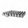 33mm X 2-3/8" Chrome Plastic Bullet Nut Cover With Flange - Push-On (Bulk)