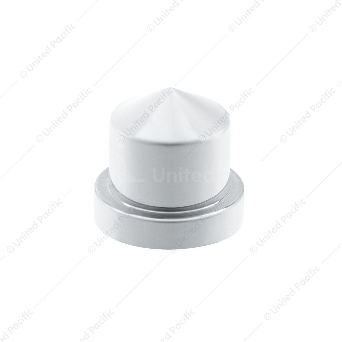 1/2" x 13/16" Chrome Plastic Pointed Nut Cover - Push-On