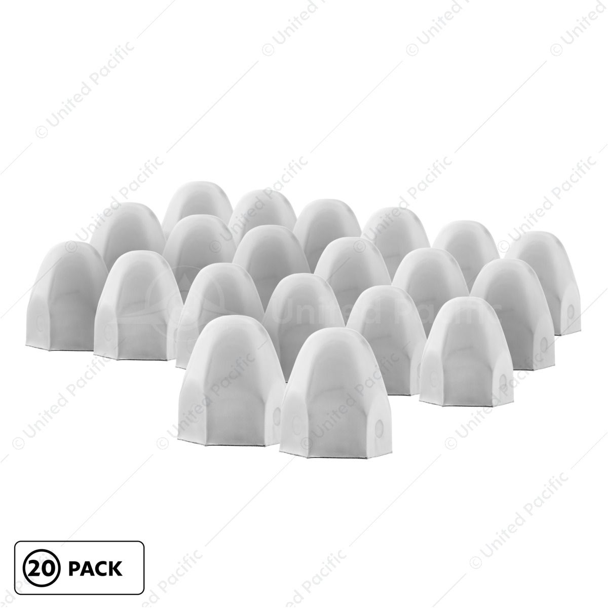 1-1/2" x 2" Stainless Steel Bullet Nut Covers (20-Pack)