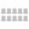 33mm X 2-1/8" Stainless Standard Nut Covers With Flange (10-Pack)