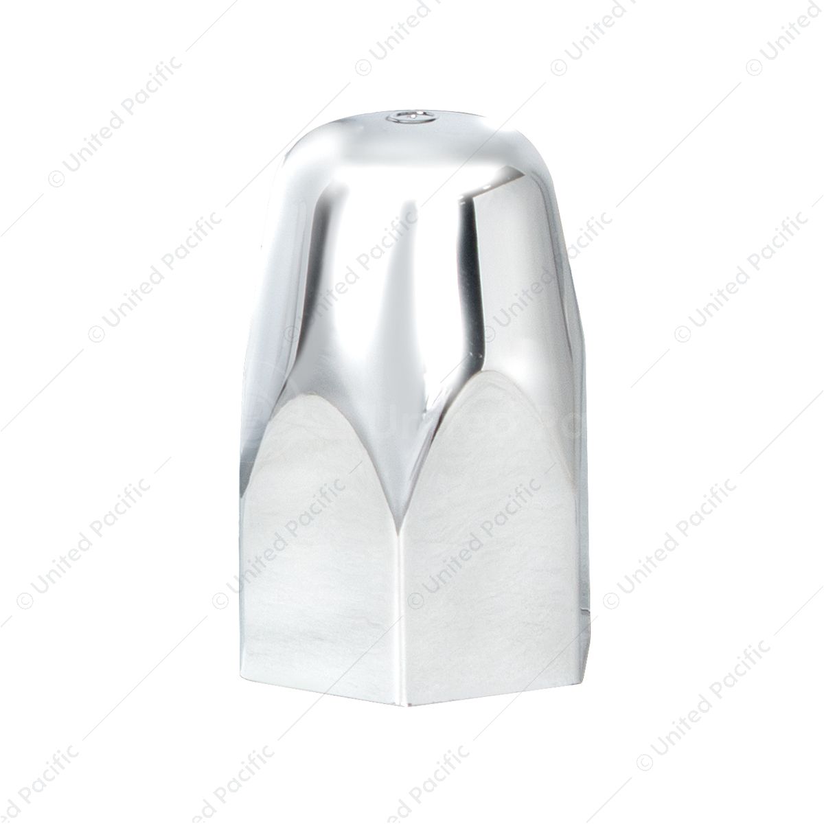 1-1/2" X 2-3/4" Chrome Plastic Tall Nut Cover - Push-On (Bulk)