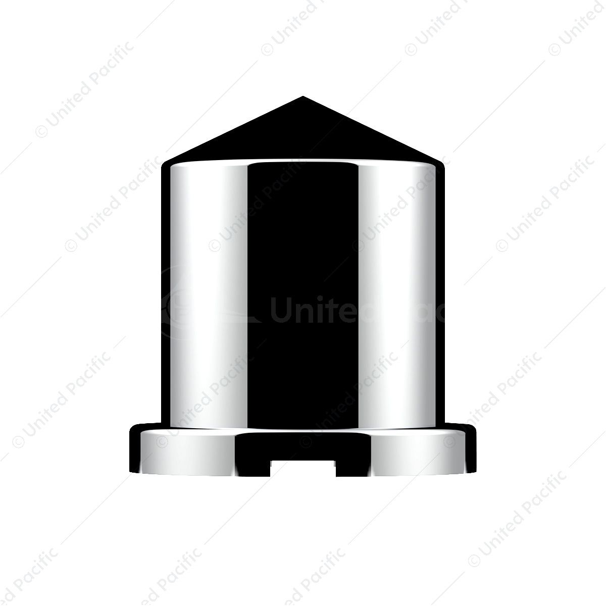 1-1/8" x 1-7/8" Chrome Plastic Pointed Nut Covers - Push-On (10-Pack)