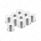 33mm X 1-7/8" Chrome Plastic Pointed Nut Covers - Push-On (10-Pack)