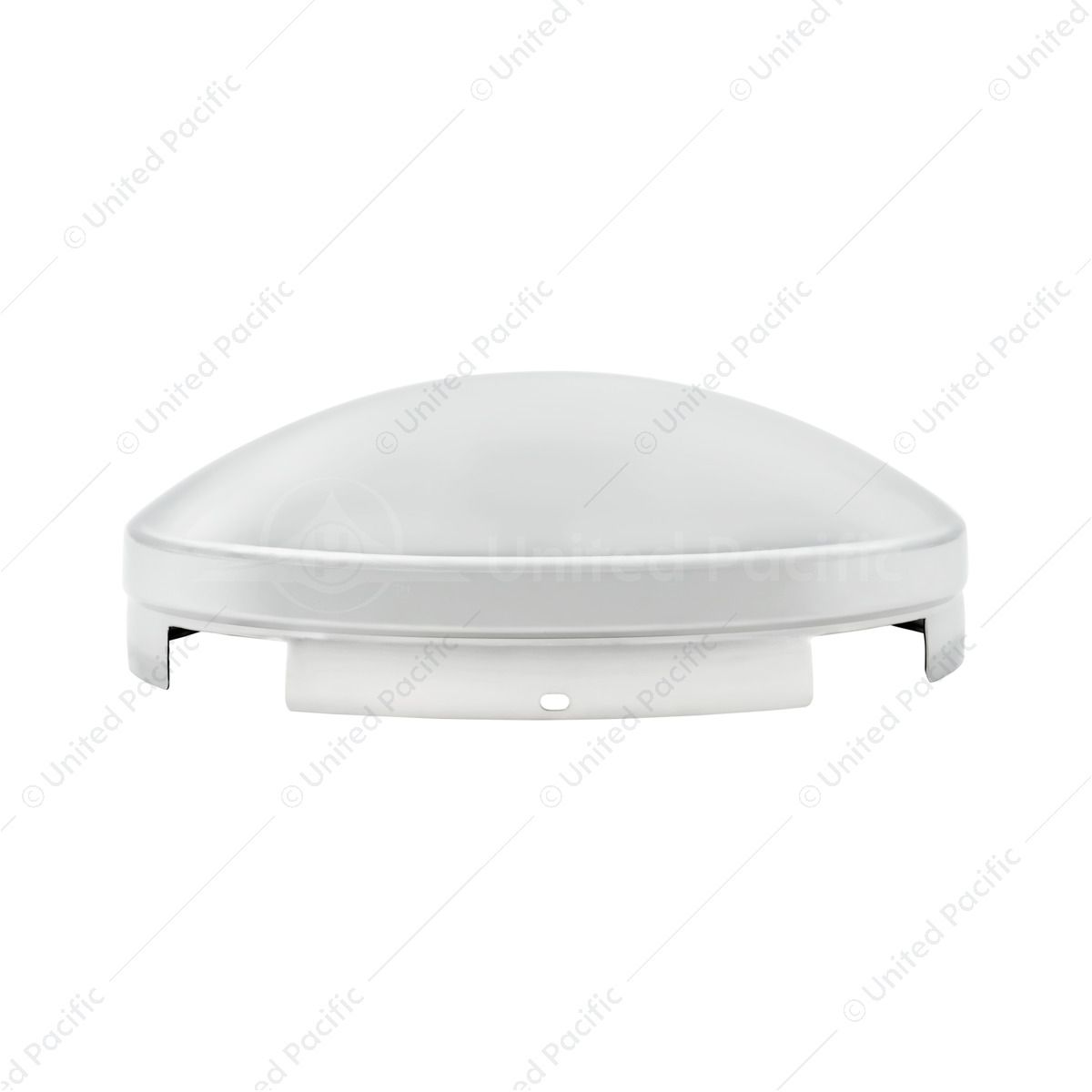 4 Even Notched Chrome Dome Front Hubcap - 3/4" Side Wall