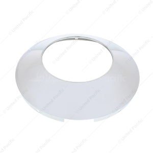 Universal Chrome Front Hubcap With Hubometer Hole