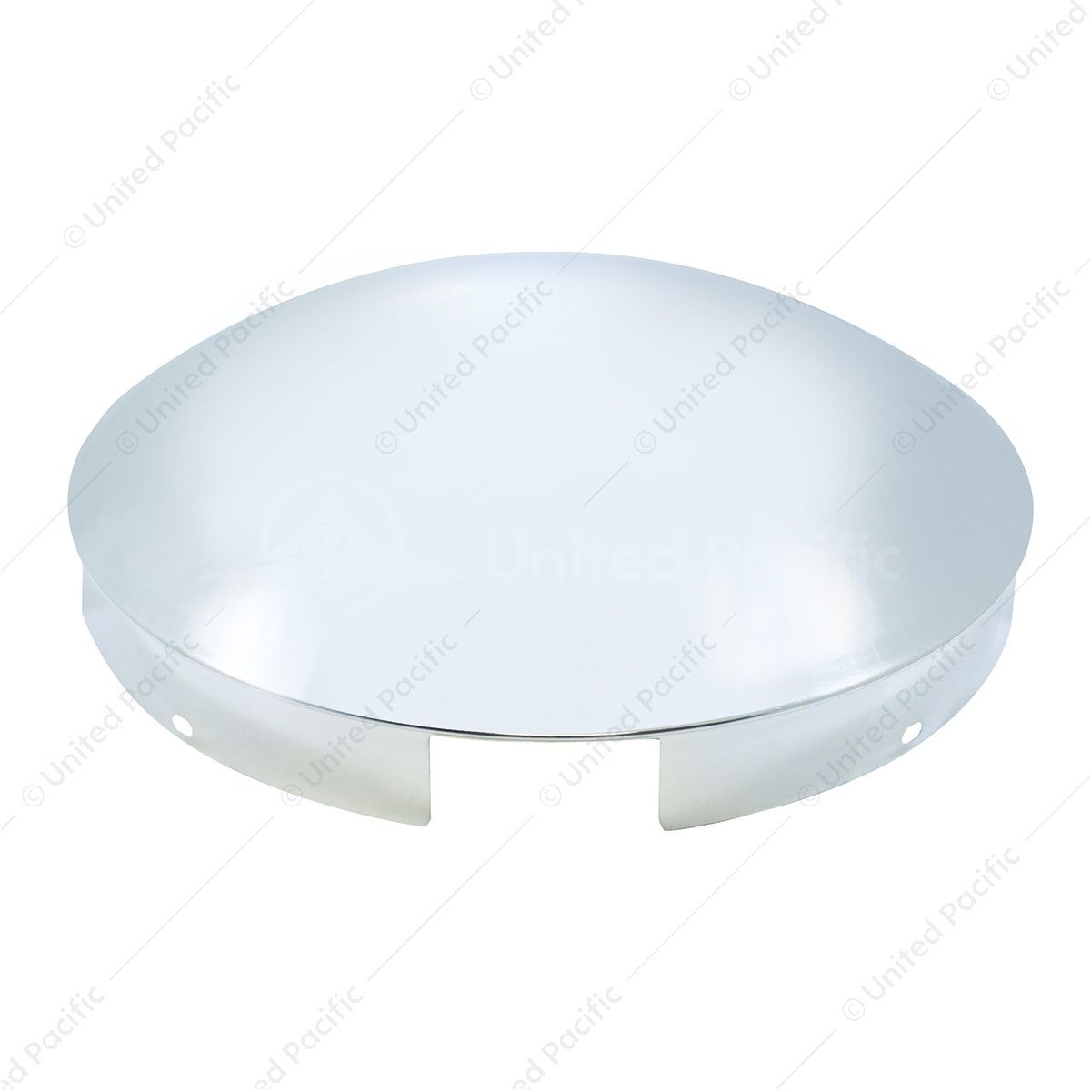 4 Even Notched Chrome Dome Front Hubcap - 1" Lip
