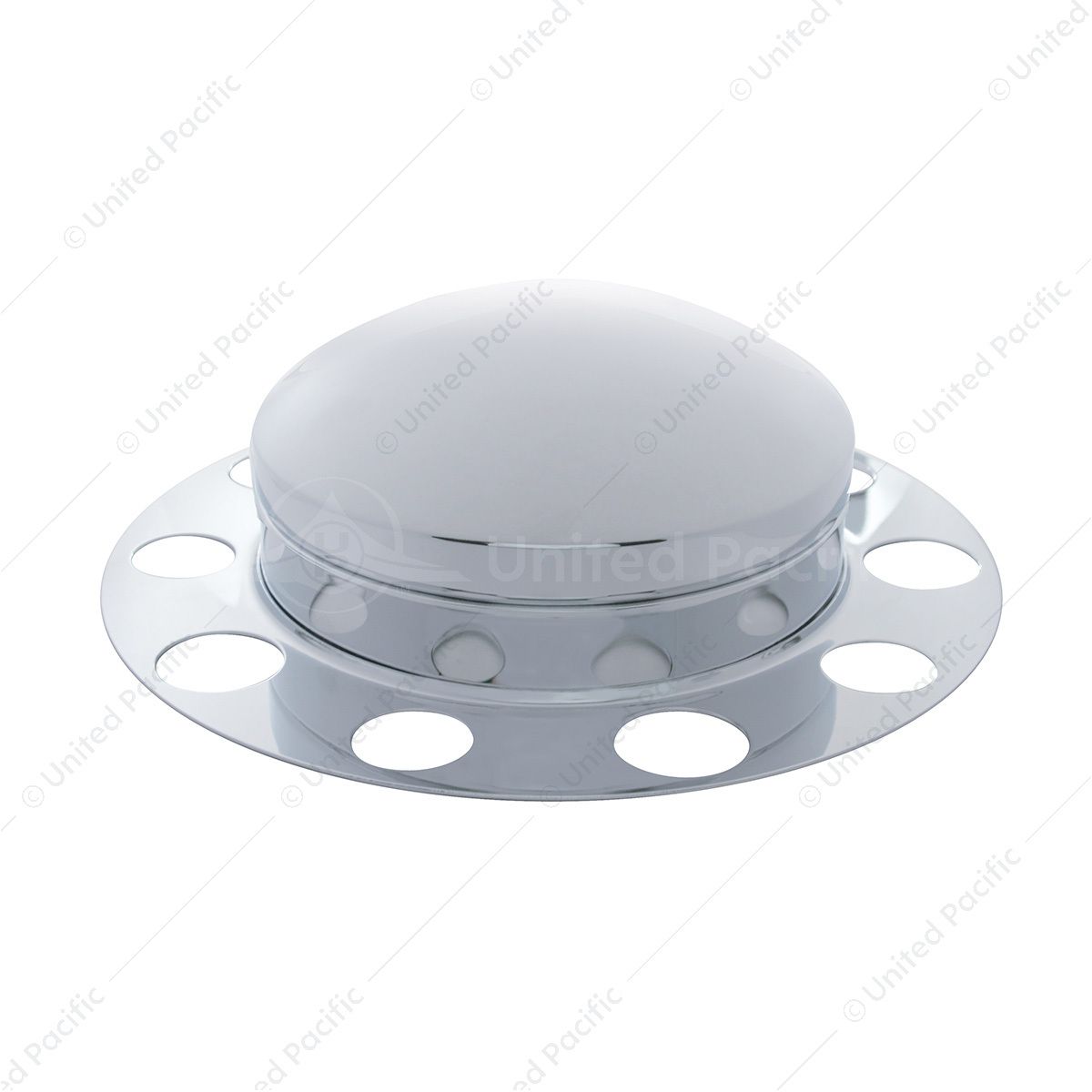 Chrome Dome Front Axle Cover 3PC Kit For Steel Wheel