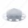 Chrome Pointed Front Axle Cover 3PC For With 1-1/2" Nut Cover - Steel Wheel
