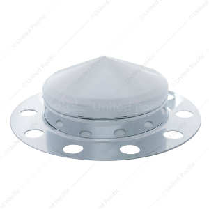 Chrome Pointed Front Axle Cover 3PC Kit