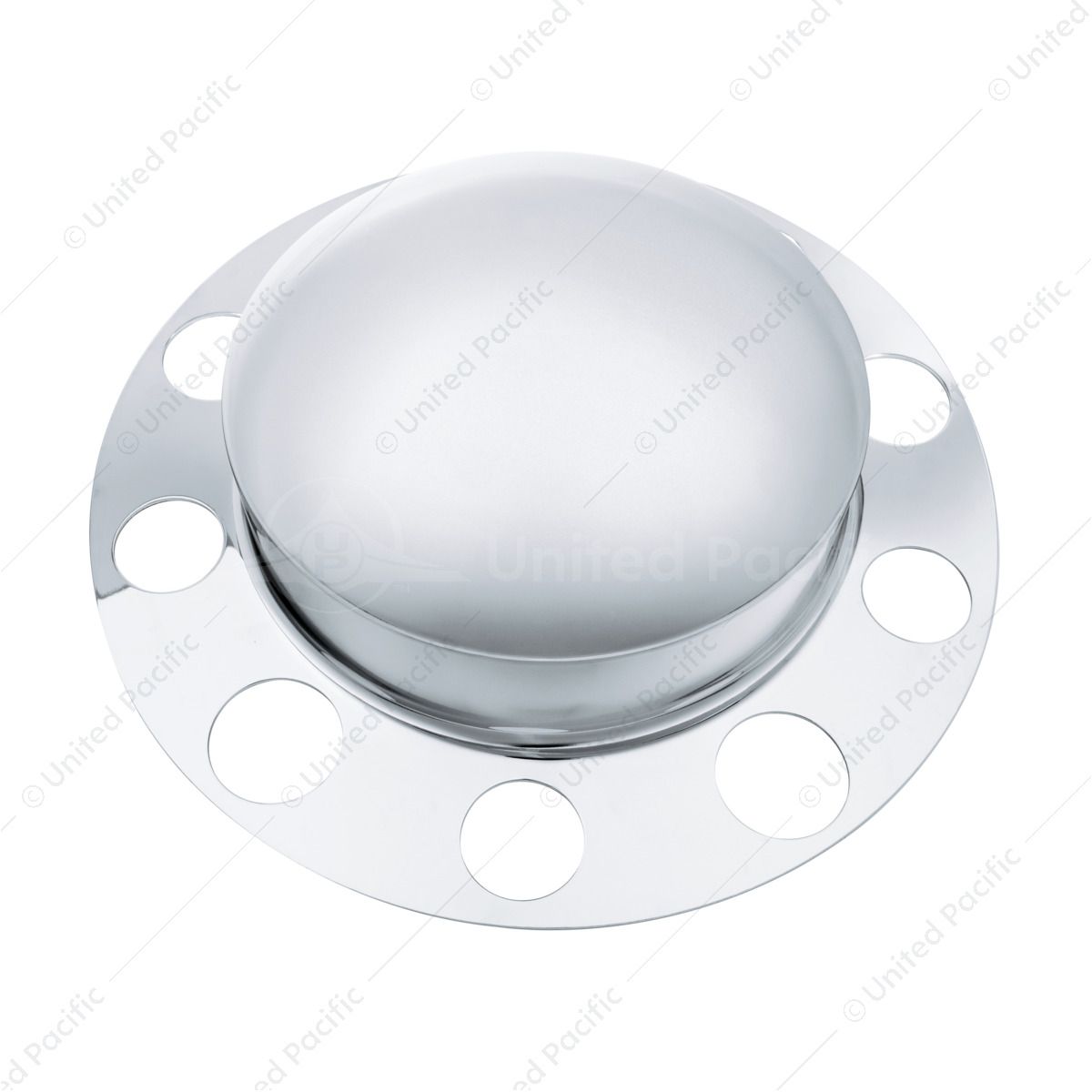 Chrome Dome Front Axle Cover 2PC Kit For 1-1/2" Nut Cover - Steel Wheel (2-Pack)
