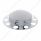 Chrome Dome Front Axle Cover 2PC Kit For 1-1/2" Nut Cover - Steel Wheel (2-Pack)