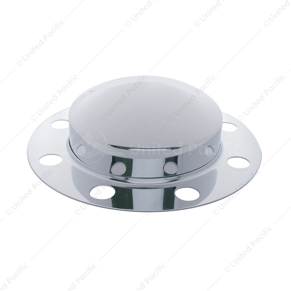 Chrome Dome Front Axle Cover 2PC Kit For 33mm Nut Cover - Steel/Aluminum Wheel (8 Hole) (2-Pack)