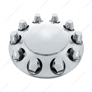 Dome Front Axle Cover With 33mm Standard Style Push-On Nut Covers