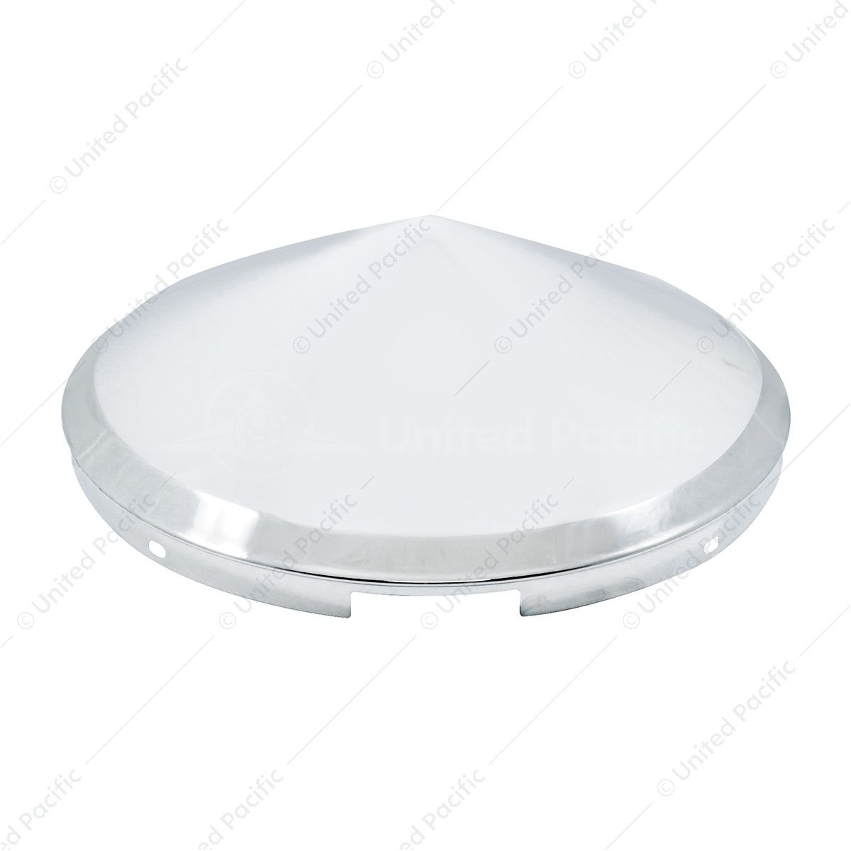 4 Even Notched Chrome Pointed Front Hubcap - 7/16" Lip