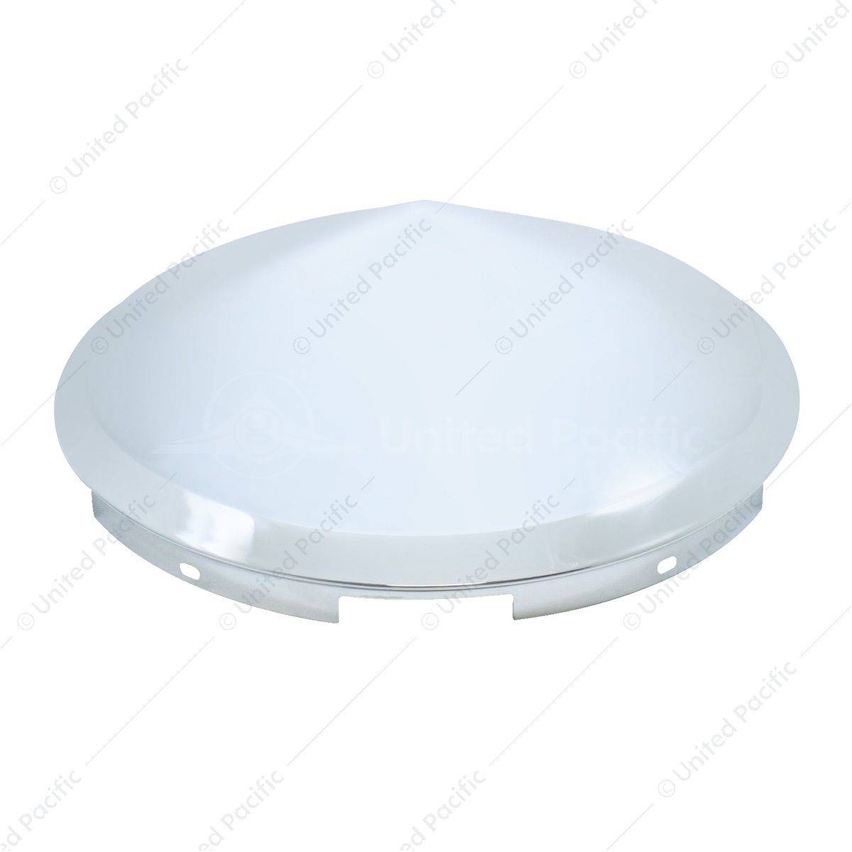 5 Even Notched Chrome Pointed Front Hubcap - 7/16" Lip