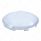 6 Uneven Notched Chrome Pointed Front Hubcap - 7/16" Lip