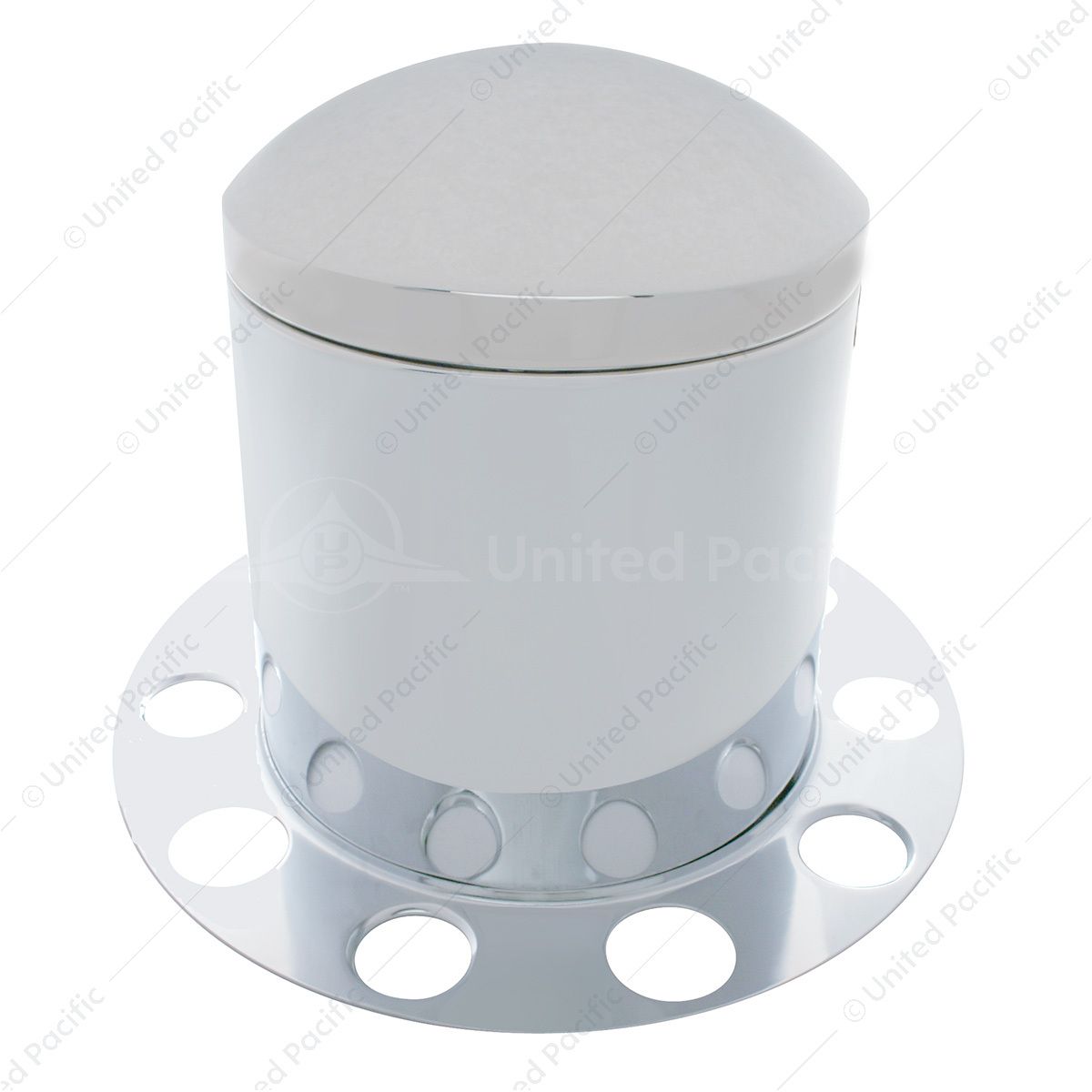 Chrome Dome Rear Axle Cover 3PC Kit For 1-1/2" Nut Cover - Steel Wheel