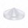 7-1/2" Chrome Pointed Rear Hubcap