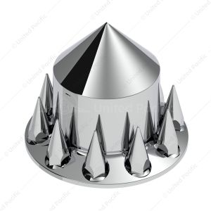 Spike Rear Axle Cover With 33mm Spike Thread-On Nut Covers - Chrome