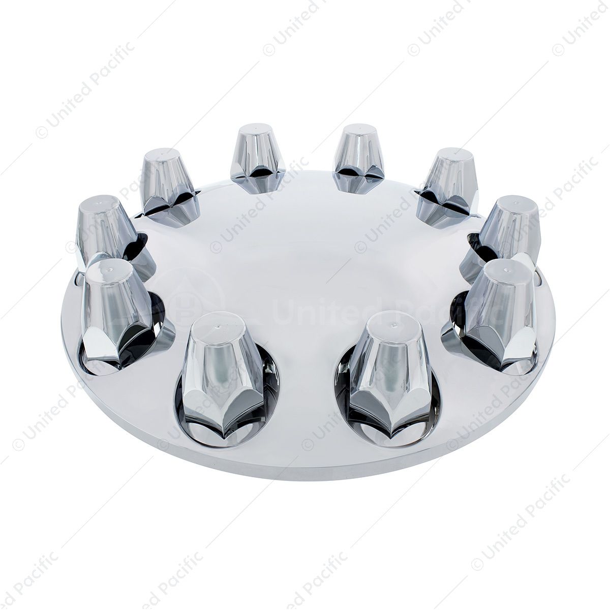 Moon Front Axle Cover With 33mm Thread-On Nut Cover - Chrome