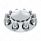 Pointed Front Axle Cover With 33mm Standard Thread-On Nut Covers - Chrome