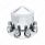 Pointed Rear Axle Cover With 33mm Standard Thread-On Nut Covers - Chrome