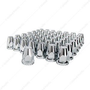 33mm x 2-3/4" Chrome Plastic Original Nut Covers - Push-On