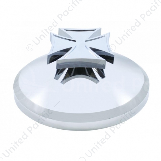 Chrome Cover With Iron Cross Spinner For UP Rear Axle Cover (Bulk)