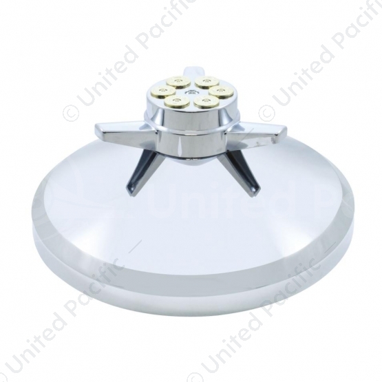 Chrome Cover With Gun Cylinder Spinner For UP Rear Axle Cover