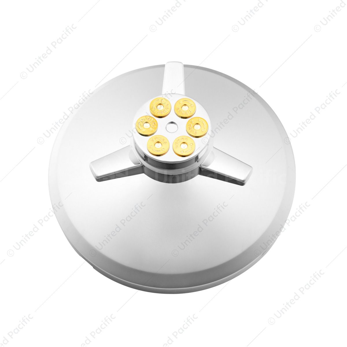 Chrome Cover With Gun Cylinder Spinner For UP Rear Axle Cover