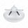 8" Chrome Rear Hubcap With 3 Bar Spinner - Extra Large Straight Bars