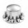 Dome Rear Axle Cover With 33mm Standard Style Push-On Nut Covers - Chrome