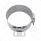 8" Stainless Butt Joint Exhaust Clamp - Straight Bracket