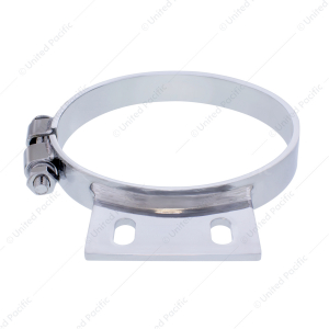 6" Chrome Cab Exhaust Clamp For Peterbilt