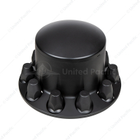 Dome Rear Axle Cover With 33mm Standard Thread-On Nut Covers - Matte Black