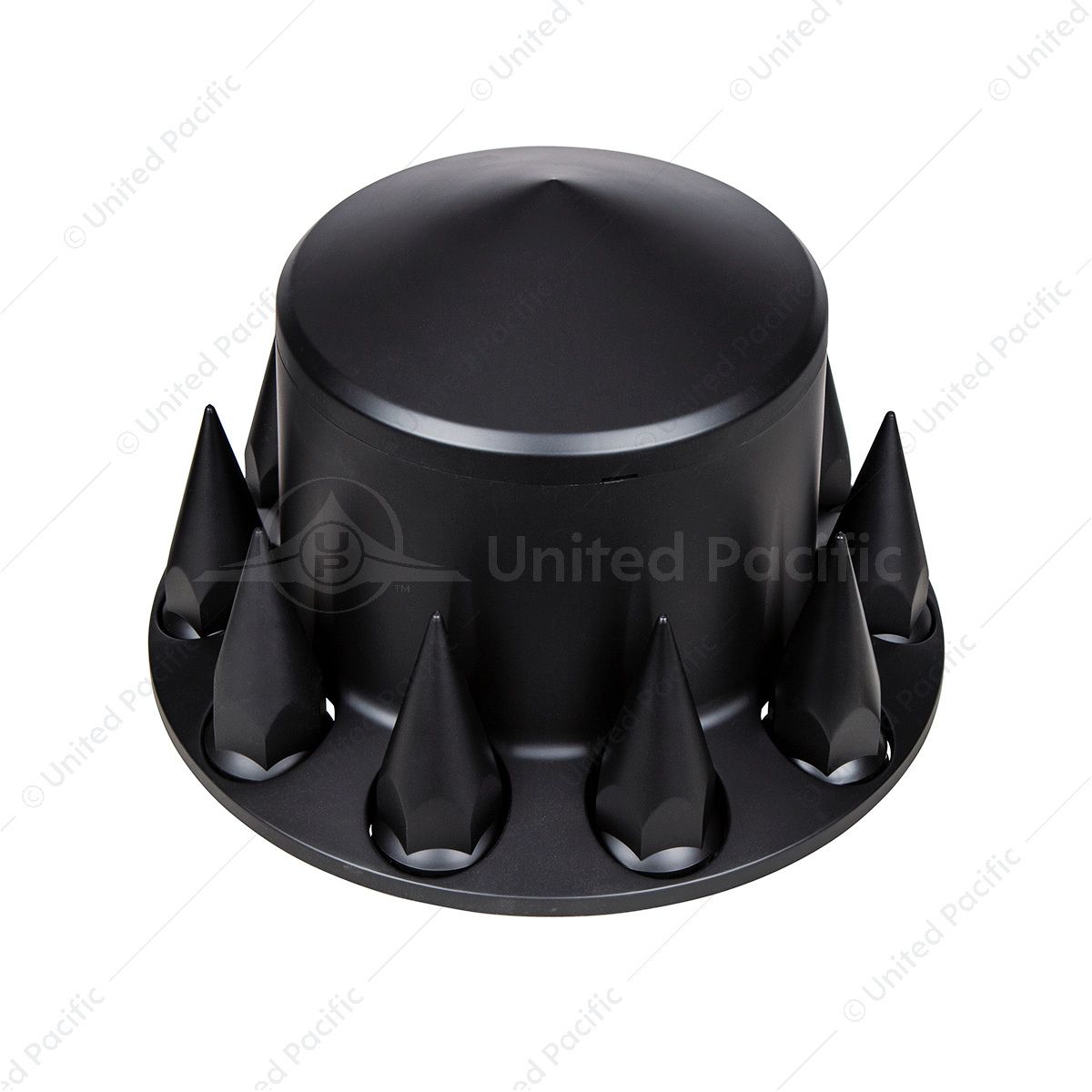 Pointed Rear Axle Cover With 33mm Spike Thread-On Nut Covers - Matte Black