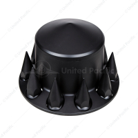 Pointed Rear Axle Cover With 33mm Spike Thread-On Nut Covers - Matte Black