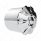 Rubicon Rear Axle Cover Kit With 33mm Thread-On Nut Covers-Chrome
