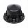Pointed Rear Axle Cover With 33mm Standard Thread-On Nut Covers - Matte Black