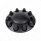Dome Front Axle Cover With 1-1/2"  Push-On Nut Covers - Matte Black (Color Box)