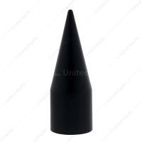 Matte Black Spike Hubcap Nut Cover For 2003-15 Chevy & GMC Full Size Truck (Bulk)