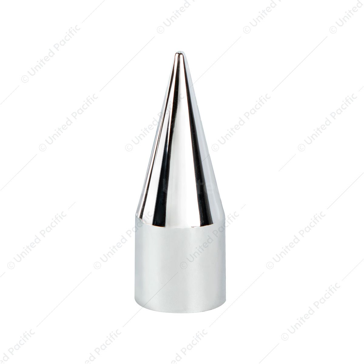 Chrome Spike Hubcap Nut Cover For 1999-2018 Chevy & GMC Full Size Truck - Push-on (Bulk)