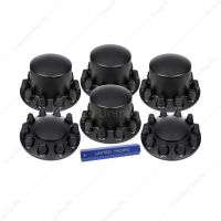 Dome Axle Cover Combo Kit With 33mm Standard Thread-On Nut Covers & Nut Cover Tool - Matte Black