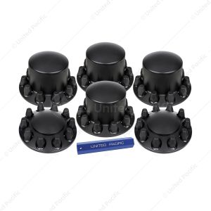 Dome Axle Cover Combo Kit With 33mm Standard Thread-On Nut Covers & Nut Cover Tool