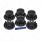 Dome Axle Cover Combo Kit With 33mm Standard Thread-On Nut Covers & Nut Cover Tool - Matte Black