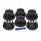 Pointed Axle Cover Combo Kit With 33mm Spike Thread-On Nut Covers & Nut Cover Tool - Matte Black