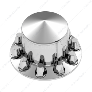 Pointed Rear Axle Cover With 33mm Standard Style Push-On Nut Covers