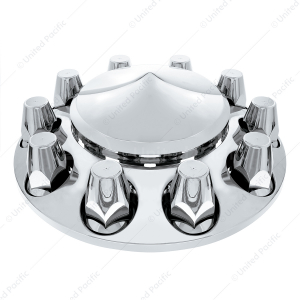 Pointed Front Axle Cover With 33mm Standard Style Push-On Nut Covers