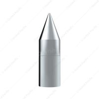 33mm X 7-1/8" Chrome Plastic Tall Spike Nut Cover - Thread-On (Bulk)